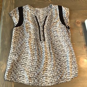 Black and white blouse